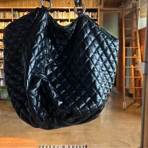 Black Quilted Women's Bag